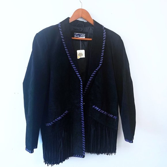 Vanna White Jackets & Blazers - Vintage Western Leather Jacket